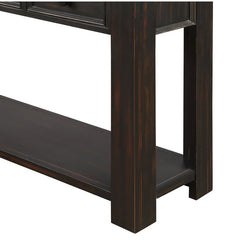 Hagberg 64'' Console Table Black Durable and Sturdy use for years