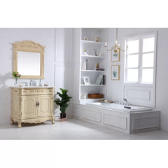 Light Antique Beige Halethorpe 36" Single Bathroom Vanity Set Indoor Design