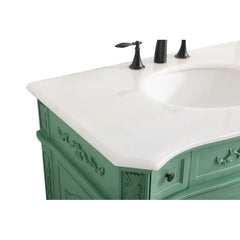Vintage Mint Halethorpe 36" Single Bathroom Vanity Set Easy to Add a Faucet