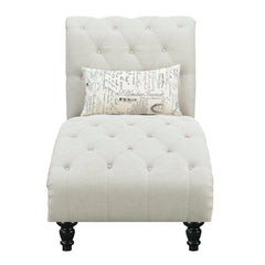 Tufted Armless Chaise Lounge Brings Some Vintage-Inspired Charm to your Living Room or Guest Room