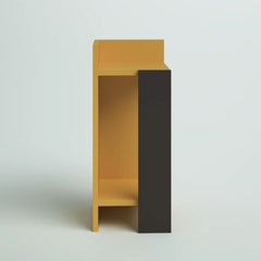 Anthracite/Mustard Halie 23.62'' Tall Nightstand Perfect for Organize