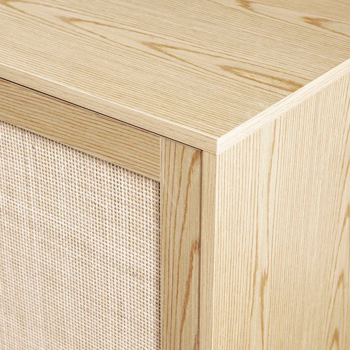 Natural Hamil 47.5'' Wide 3 Drawer Pine Solid Wood Sideboard