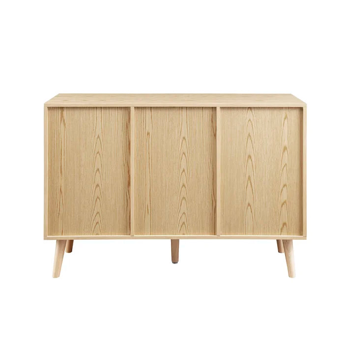 Natural Hamil 47.5'' Wide 3 Drawer Pine Solid Wood Sideboard