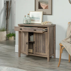 Washed Walnut 30'' Tall 2 - Door Accent Cabinet Add a Touch of Cottage-Inspired Style