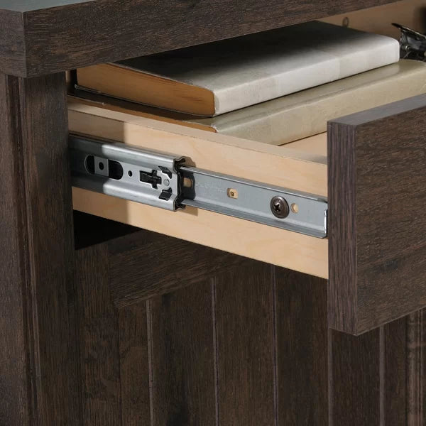 Coffee Oak 30'' Tall 2 - Door Accent Cabinet Add a Touch of Cottage-Inspired Style