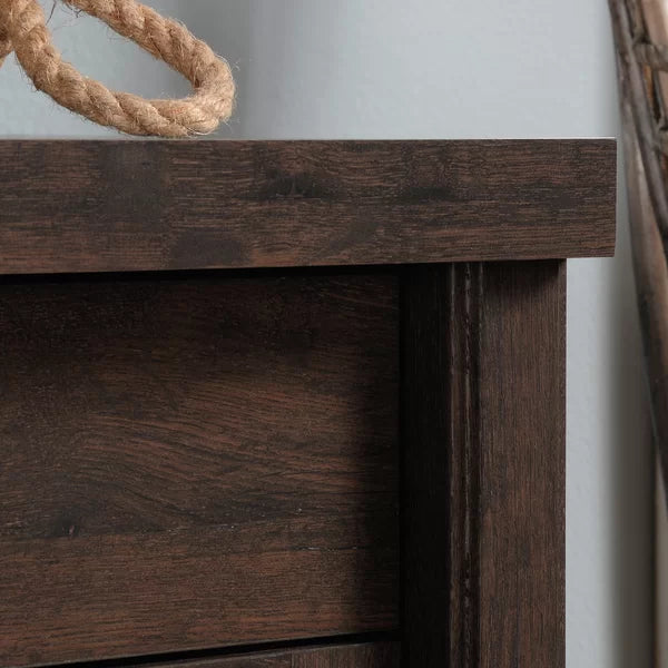 Coffee Oak 30'' Tall 2 - Door Accent Cabinet Add a Touch of Cottage-Inspired Style