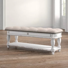 Solid Wood Storage Bench weights of up to 300 lbs. Perfect For Entryway