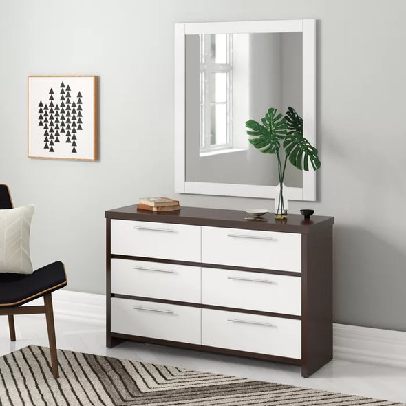 Haoyu 6 Drawer 47.25'' W Double Dresser Mid-Century Modern Style
