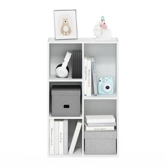 White Harkless 31.5'' H x 19.5'' W Standard Bookcase Features Irregular Shelves