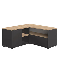 Black Harkless TV Stand for TVs up to 32" Contemporary Style Perfect for Corner Space