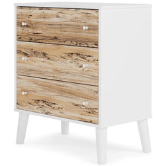 Harlowe 3 Drawer 26.73'' W Chest With Vinyl Wrapped Sides and Back