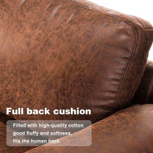 Haroldine 100.78" Wide Faux Leather Reversible Modular Sofa & Chaise