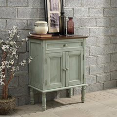Blue/Green 30'' Tall 2 - Door Accent Cabinet Great for your Bedroom, Living Room, Entryway Perfect for Organize