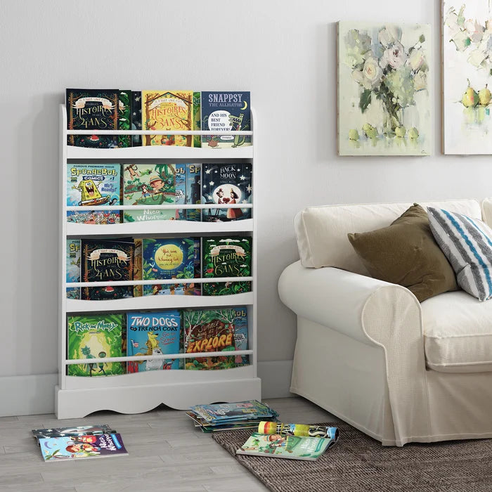 Harriet Bee 46.5'' H X 31.5'' W Chip Resistant Kids Book Display Wall-Mounted Style