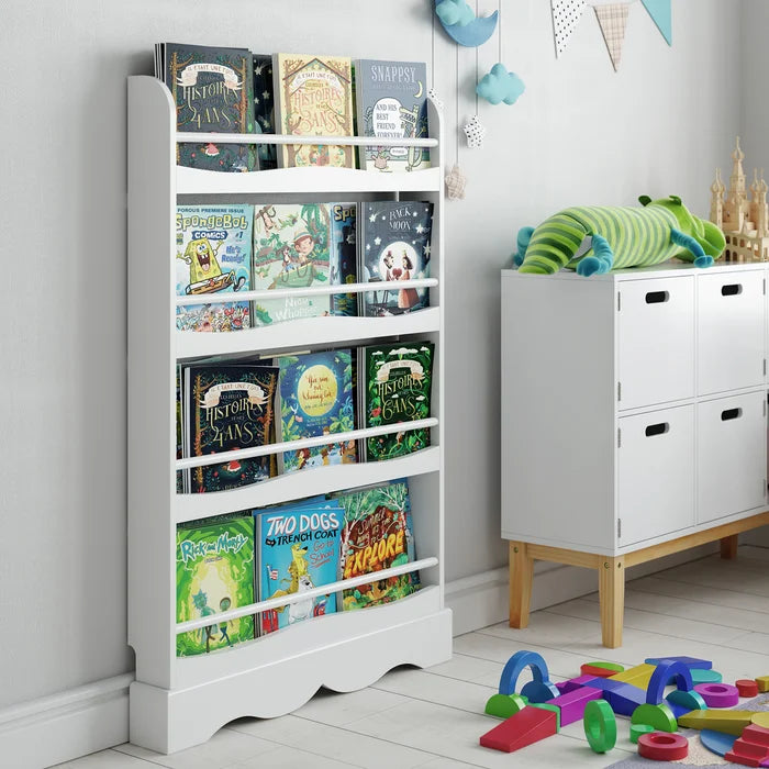 Harriet Bee 46.5'' H X 31.5'' W Chip Resistant Kids Book Display Wall-Mounted Style