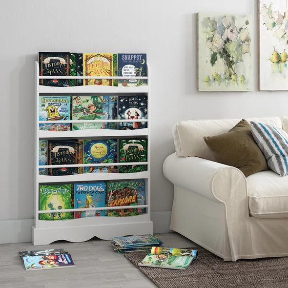 Harriet Bee 46.5'' H X 31.5'' W Chip Resistant Kids Book Display Wall-Mounted Style