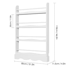 Harriet Bee 46.5'' H X 31.5'' W Chip Resistant Kids Book Display Wall-Mounted Style