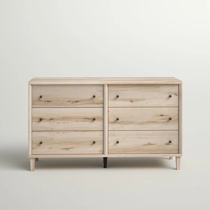 Harry 6 Drawer 59.05'' W Double Dresser Adds Extra Storage Perfect Organize