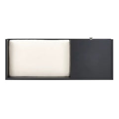 Black Hartnett Wood Drawers Storage Bench Modern Silhouette