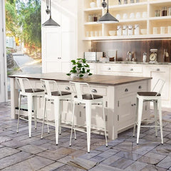 Hartz Bar and Counter Stool (Set of 4) Perfect for Living Rooms, Dining Rooms  Scratch-Resistant