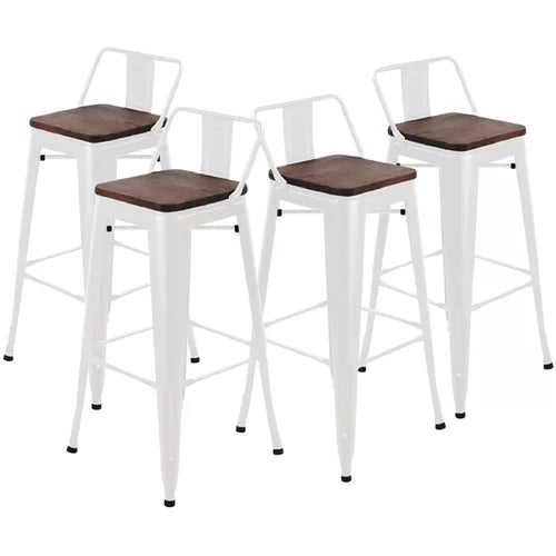 Hartz Bar and Counter Stool (Set of 4) Perfect for Living Rooms, Dining Rooms  Scratch-Resistant