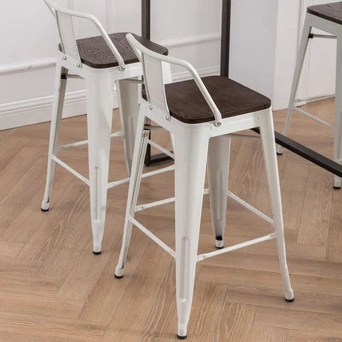 Hartz Bar and Counter Stool (Set of 4) Perfect for Living Rooms, Dining Rooms  Scratch-Resistant
