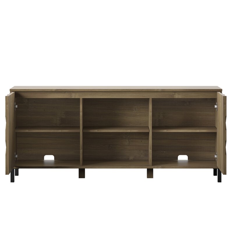 Anderson Indoor Bamboo Harward TV Stand for TVs up to 65"