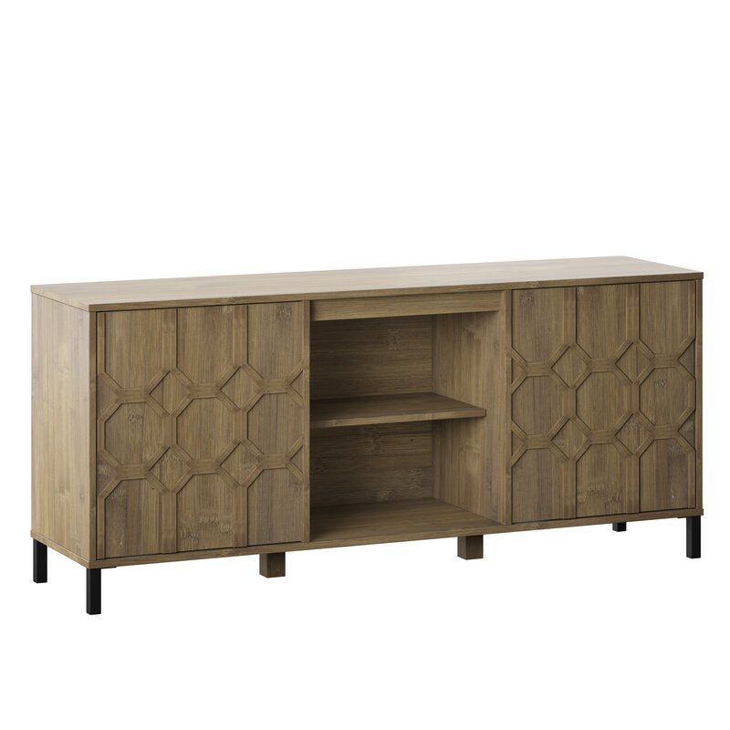 Anderson Indoor Bamboo Harward TV Stand for TVs up to 65"