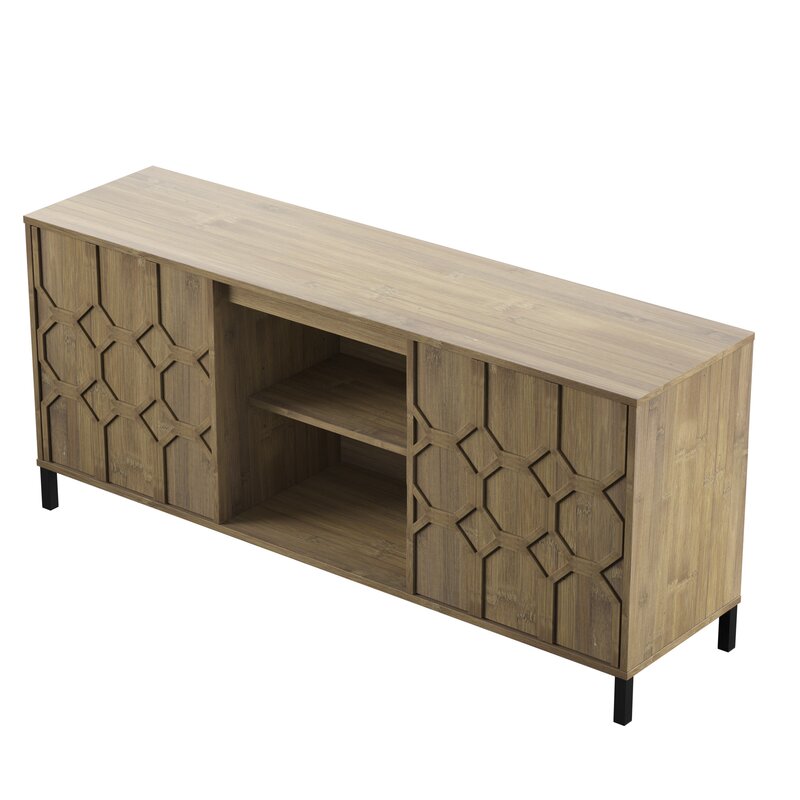Anderson Indoor Bamboo Harward TV Stand for TVs up to 65"