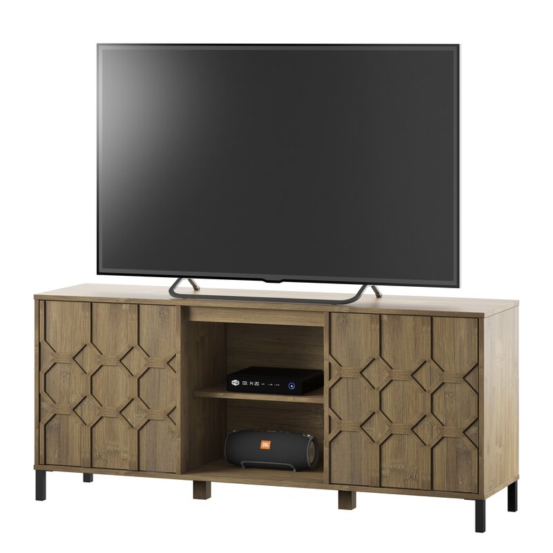 Anderson Indoor Bamboo Harward TV Stand for TVs up to 65"