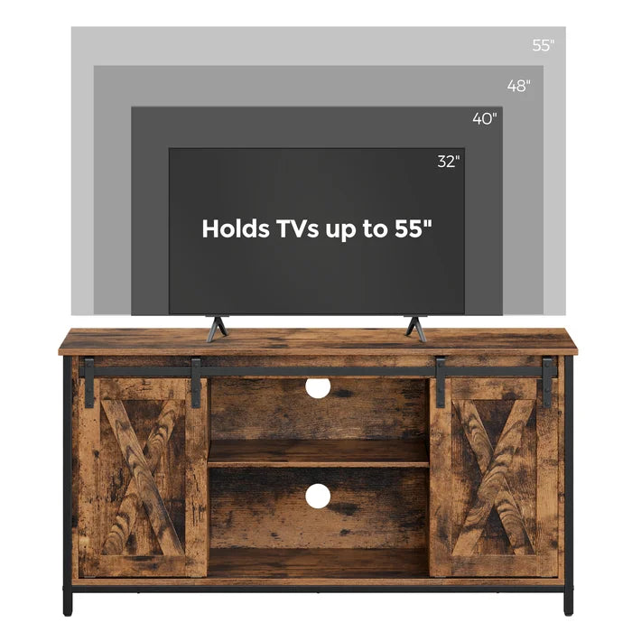 Hatten TV Stand for TVs up to 55" A Rustic Farmhouse Inspired Indoor Design