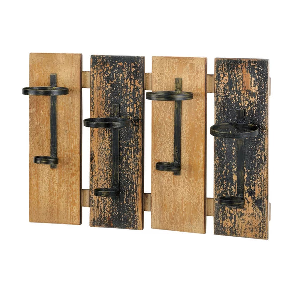 Hearthstone Wall Mounted Wine Bottle Rack in Natural