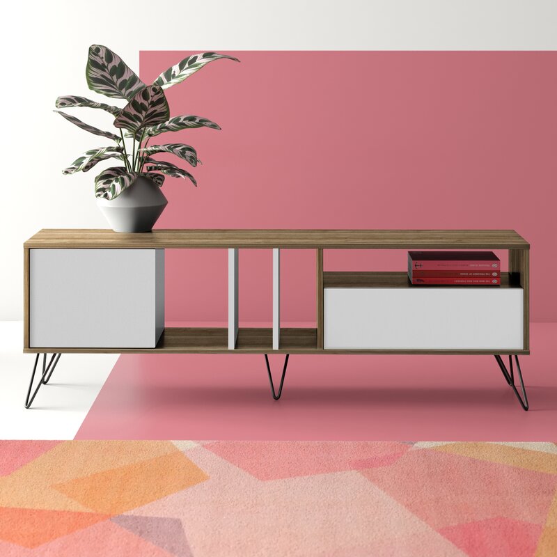 TV Stand for TVs up to 78" Brings Plenty of Essential Storage and Sleek Design to your Living Room
