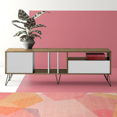 TV Stand for TVs up to 78" Brings Plenty of Essential Storage and Sleek Design to your Living Room