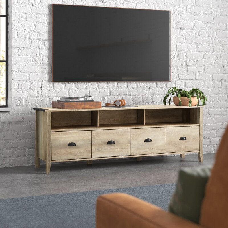 White Oak Hedy TV Stand for TVs up to 85" Made from Engineered Wood