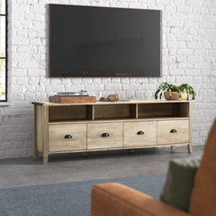 White Oak Hedy TV Stand for TVs up to 85" Made from Engineered Wood