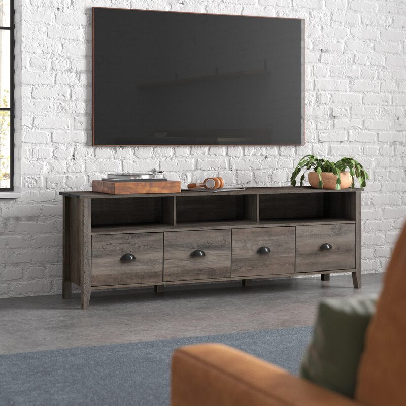 Hedy TV Stand for TVs up to 85" Furniture Gray Wash