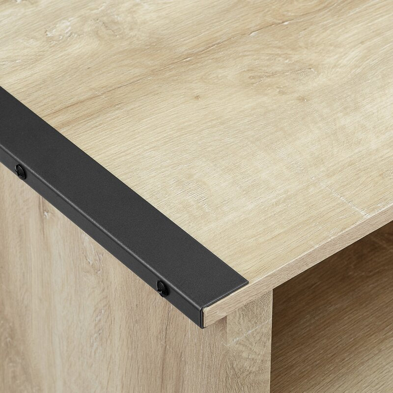 White Oak Hedy TV Stand for TVs up to 85" Made from Engineered Wood