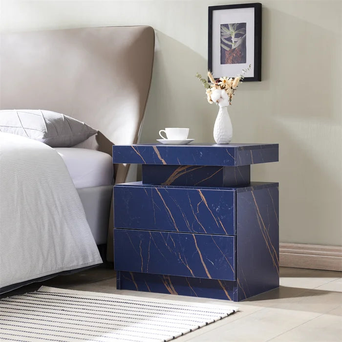 Blue Marble Heimdall 20.5'' Tall 2 - Drawer Nightstand with LED light