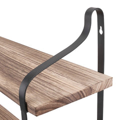 Heinen 2 Piece Pine Floating Shelf with Live Edge Sturdy Collection