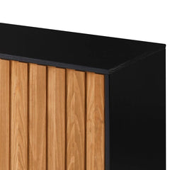 Caramel Black Heitzman Solid Wood TV Stand for TVs up to 85"
