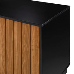 Caramel Black Heitzman Solid Wood TV Stand for TVs up to 85" Design