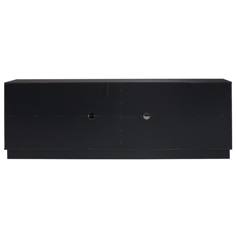 Caramel Black Heitzman Solid Wood TV Stand for TVs up to 85"