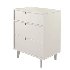 Helmick 3 Drawer 29'' W Solid Wood Chest Mid-Century Modern Style