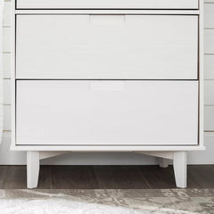 Helmick 3 Drawer 29'' W Solid Wood Chest Mid-Century Modern Style