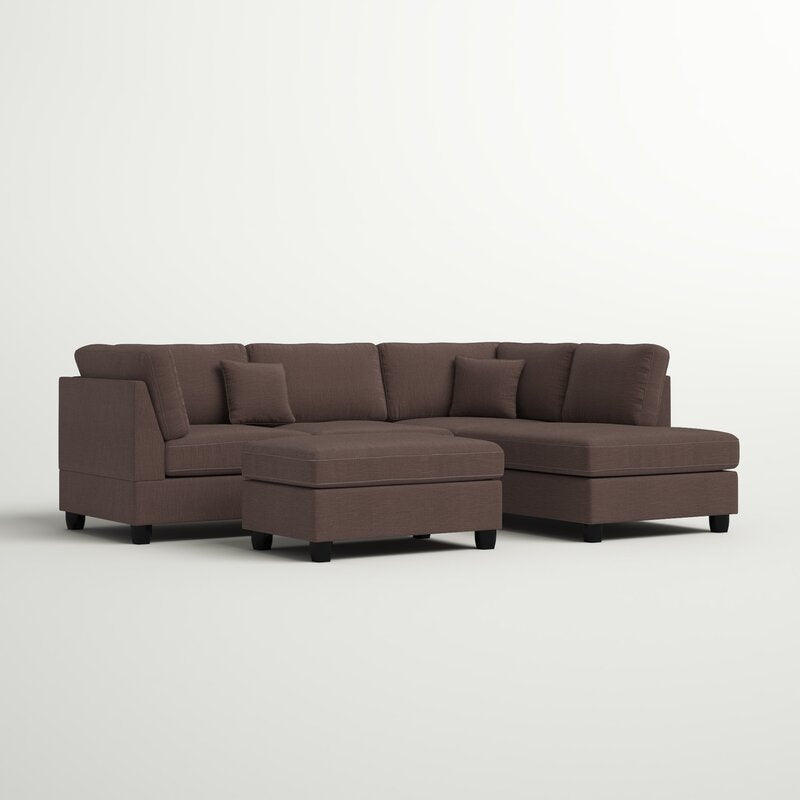 Hemphill 104 reversible sectional with deals ottoman