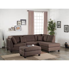 Hemphill 104" Wide Reversible Sofa & Chaise with Ottoman