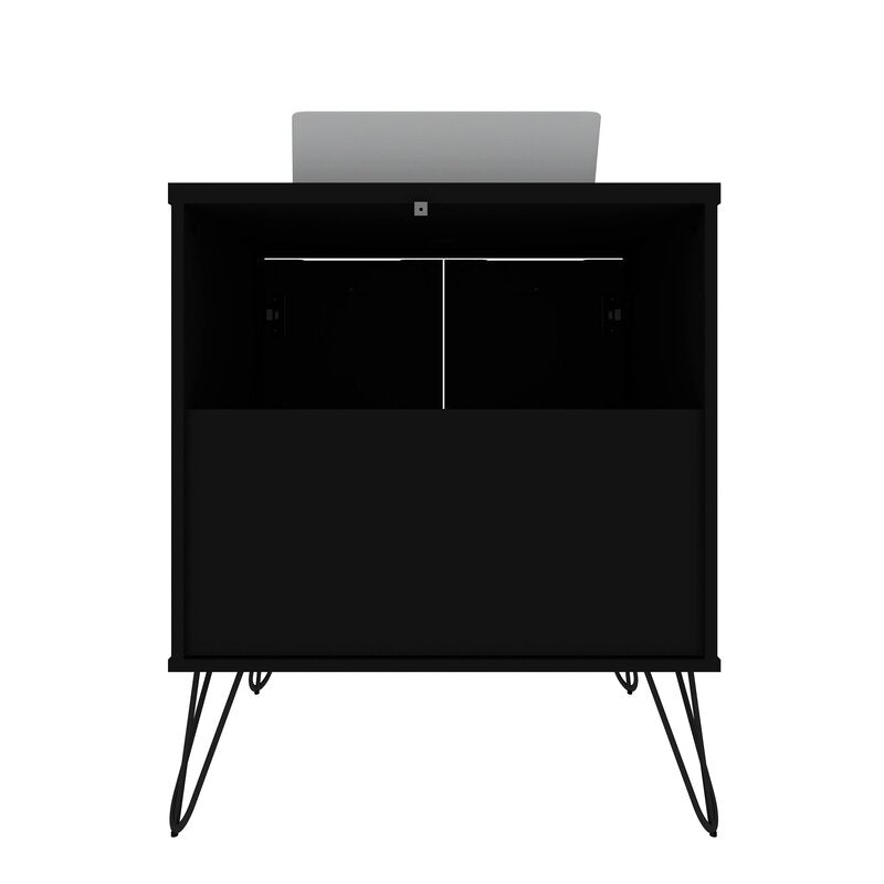 1 - Bathroom Vanity Sink 2.0 with Metal Legs While A Lower Open Shelf is Great For Tucking