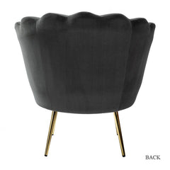 Gray Velvet 30'' Wide Velvet Barrel Chair Adds A Touch of Texture to your Living Room Decor