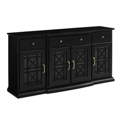 Black Black Hennigan 59.75'' Wide 3 Drawer Sideboard Traditional Decorating